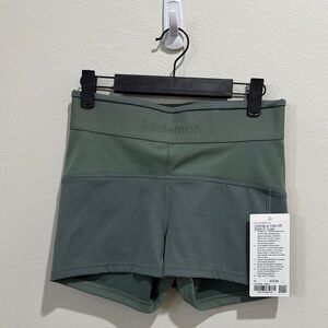 Lululemon License to Train HR Short 2” Grey Eucalyptus NWT